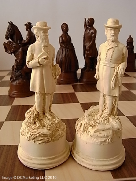 American Civil War Plain Theme Chess Set